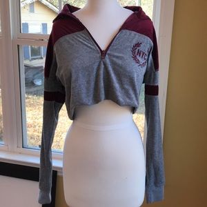 Crop NYC sweat shirt